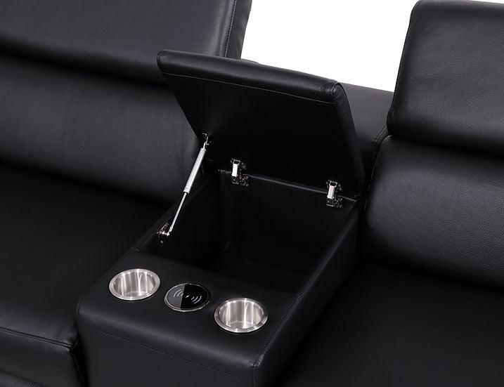 MI-631 Picasso Black 6-Piece Power Reclining Sectional by New Era Innovations at Eve Furniture