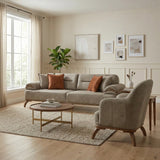 Mia 4-pieces (2 Sofa & 2 Chair) Livingroom Set Beige by Furnia at Eve Furniture