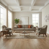 Mia 4-pieces (2 Sofa & 2 Chair) Livingroom Set Beige by Furnia at Eve Furniture