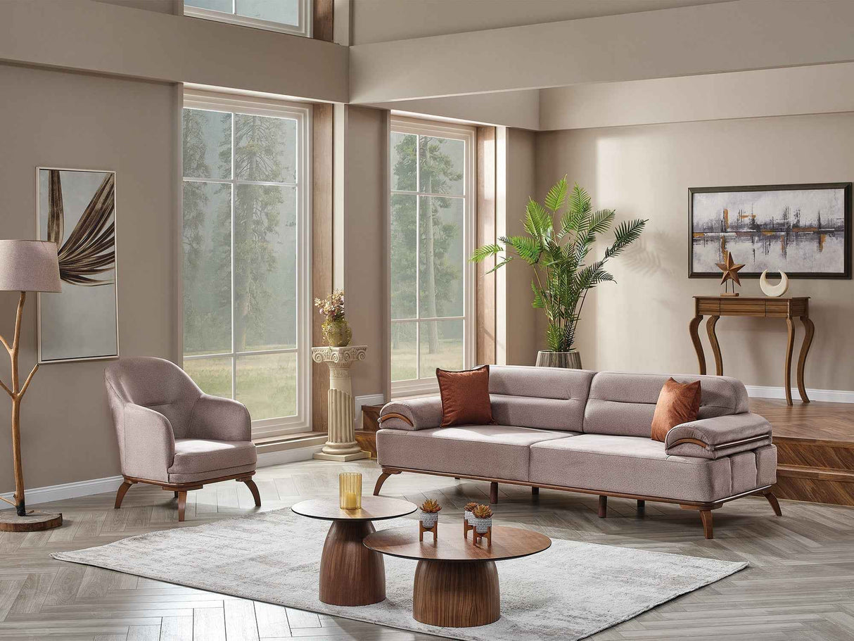 Mia Beige Chair by Furnia at Eve Furniture