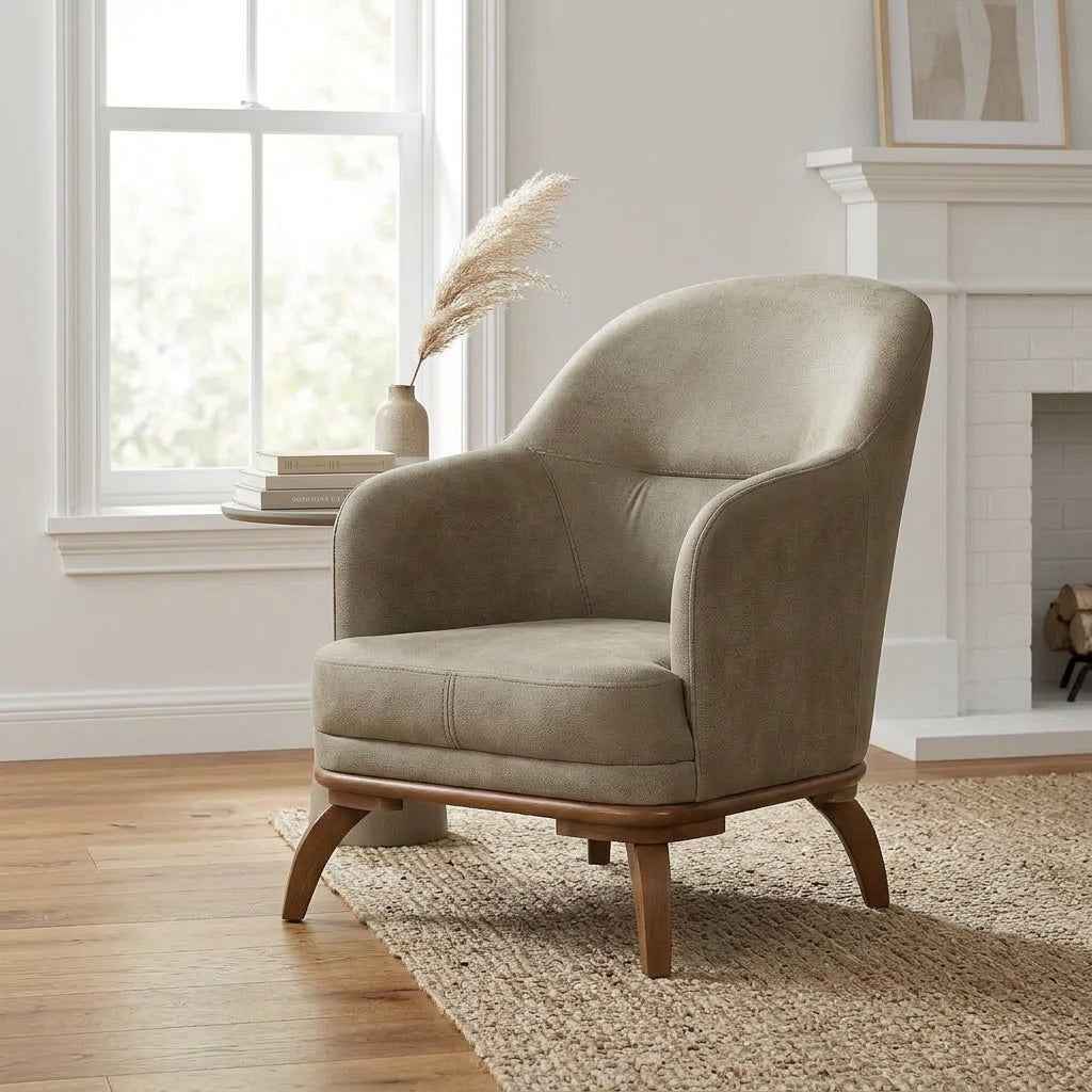 Mia Beige Chair by Furnia at Eve Furniture