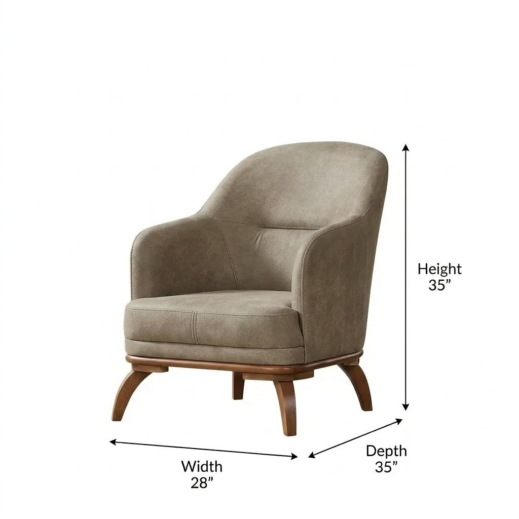 Mia Beige Chair by Furnia at Eve Furniture