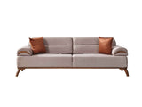Mia Beige Convertible Sofa by Furnia at Eve Furniture