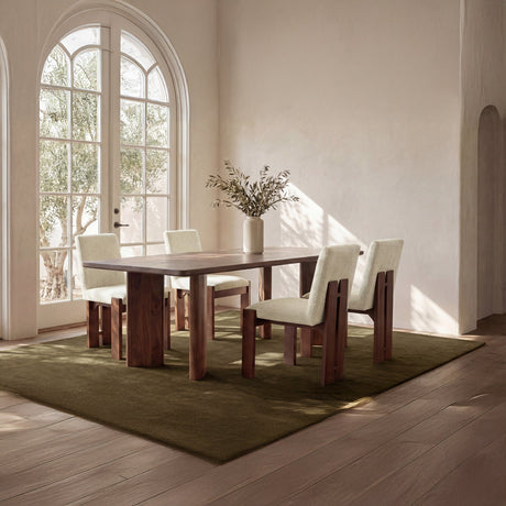 Mia Beige/Cashew Dining Chair (Set of 2) by MOES at Eve Furniture