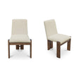 Mia Beige/Cashew Dining Chair (Set of 2) by Moe's Home at Eve Furniture