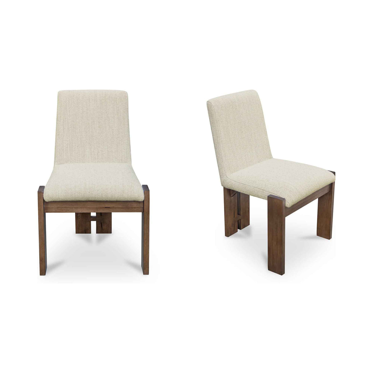 Mia Beige/Cashew Dining Chair (Set of 2) by Moe's Home at Eve Furniture