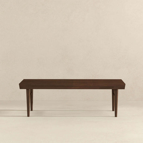 Mia Mid Century Modern Solid Wood Bench by Ashcroft Furniture at Eve Furniture