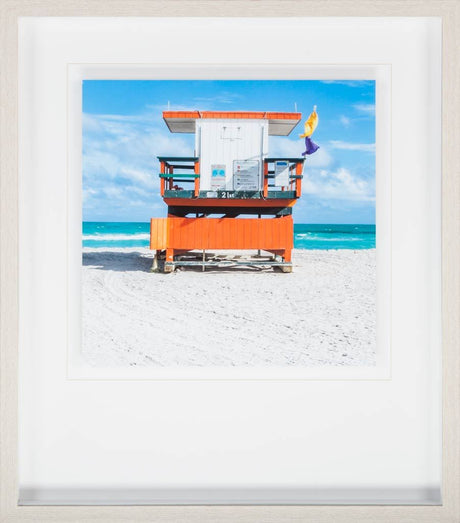 Miami Beach I by Richard Silver a Framed Photo Art Print Matted under Glass by Mercana at Eve Furniture