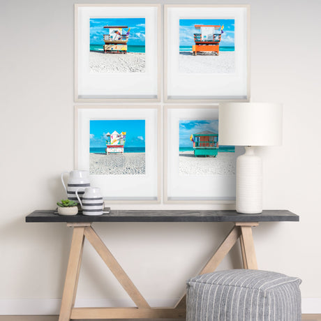 Miami Beach IV by Richard Silver a Framed Photo Art Print Matted under Glass by Mercana at Eve Furniture