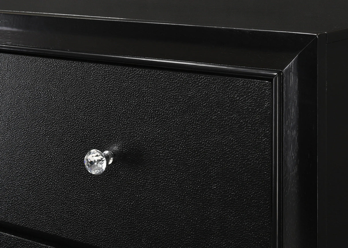 Micah Black Bedroom Mirror (Mirror Only) by Crown Mark at Eve Furniture
