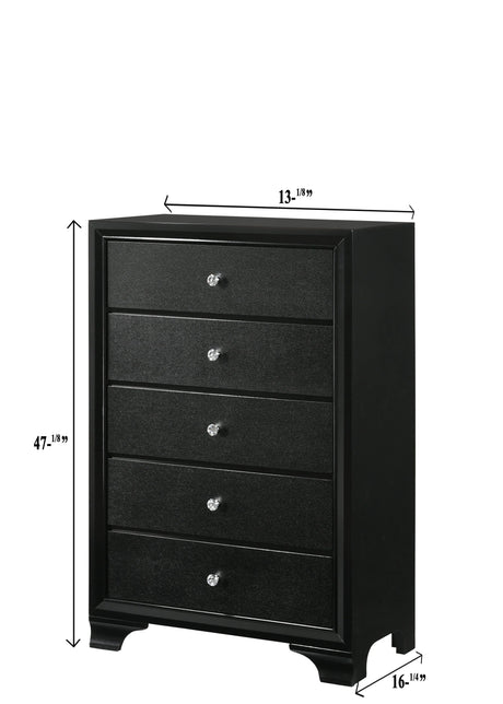 Micah Black Chest by Crown Mark at Eve Furniture