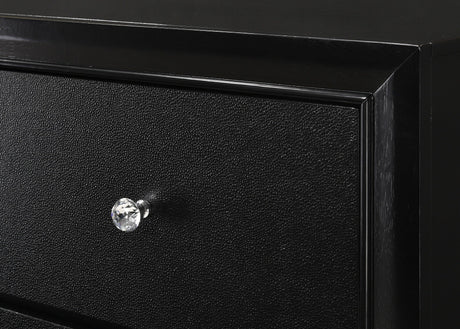 Micah Black Dresser by Crown Mark at Eve Furniture