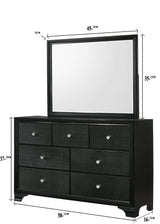 Micah Black Dresser by Crown Mark at Eve Furniture