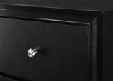 Micah Black LED Upholstered Panel Bedroom Set by Crown Mark at Eve Furniture