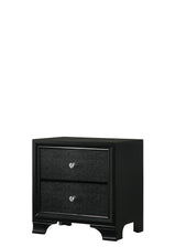 Micah Black LED Upholstered Panel Bedroom Set by Crown Mark at Eve Furniture