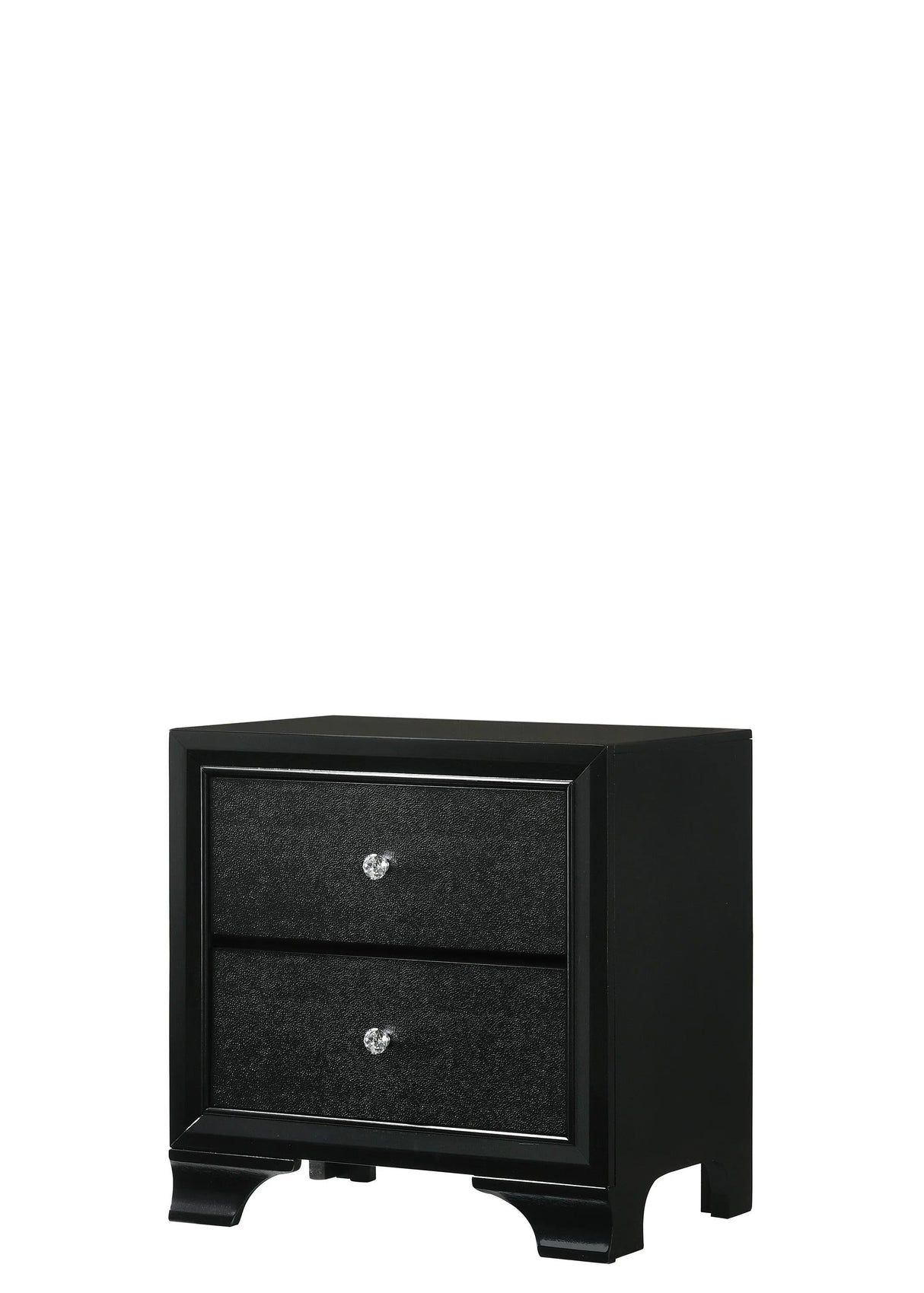 Micah Black LED Upholstered Panel Bedroom Set by Crown Mark at Eve Furniture