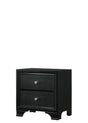 Micah Black Nightstand by Crown Mark at Eve Furniture