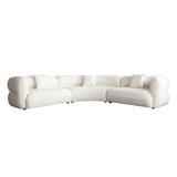 Micah Ivory Fabric 3-Pc Sectional by Diamond Sofa at Eve Furniture