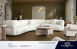 Micah Ivory Fabric 3-Pc Sectional by Diamond Sofa at Eve Furniture
