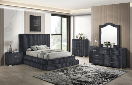 Micah w/Henley Grey Bedroom Set by New Era Innovations at Eve Furniture