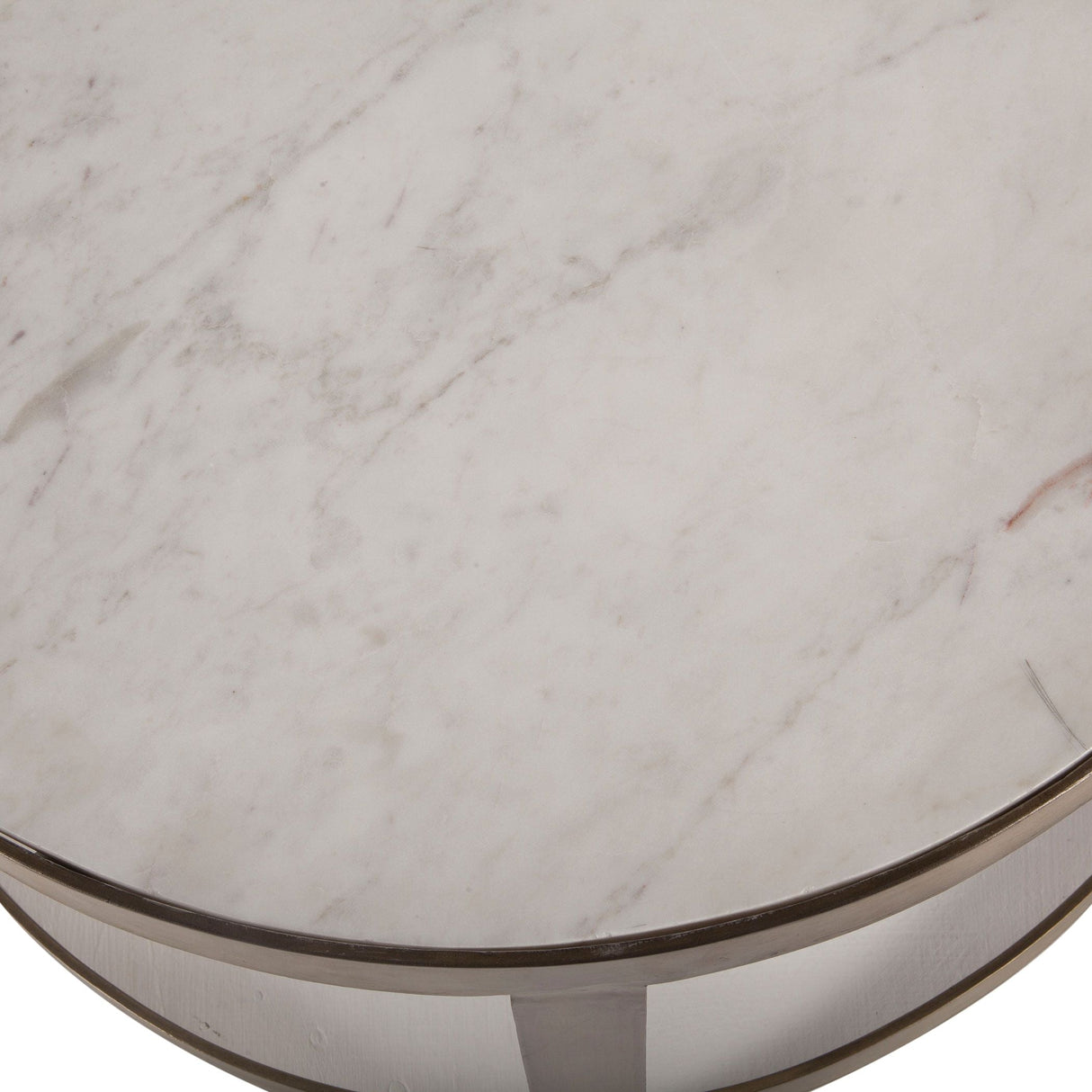 Michaelangelo 22" Nesting Side Tables with White Marble Top by Home Trends & Design at Eve Furniture