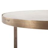 Michaelangelo 36" Nesting Coffee Table with White Marble by Home Trends & Design at Eve Furniture