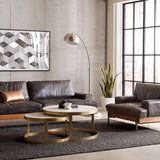 Michaelangelo 36" Nesting Coffee Table with White Marble by Home Trends & Design at Eve Furniture