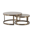 Michaelangelo 36" Nesting Coffee Table with White Marble by Home Trends & Design at Eve Furniture