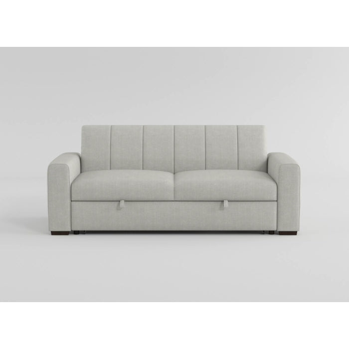 Michah Light Gray Convertible Sofa with Pull-out Bed by Homelegance at Eve Furniture