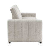 Michah Light Gray Convertible Sofa with Pull-out Bed by Homelegance at Eve Furniture