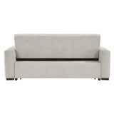 Michah Light Gray Convertible Sofa with Pull-out Bed by Homelegance at Eve Furniture