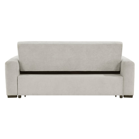 Michah Light Gray Convertible Sofa with Pull-out Bed by Homelegance at Eve Furniture
