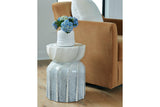 Michamere Gray/Taupe Stool by Ashley at Eve Furniture