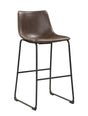 Michelle Two-tone Brown/Black Armless Bar Stools, Set of 2 by Coaster at Eve Furniture