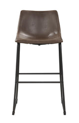 Michelle Two-tone Brown/Black Armless Bar Stools, Set of 2 by Coaster at Eve Furniture