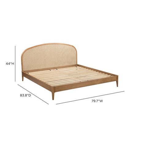 Mico Natural Rattan Bed by TOV Furniture at Eve Furniture
