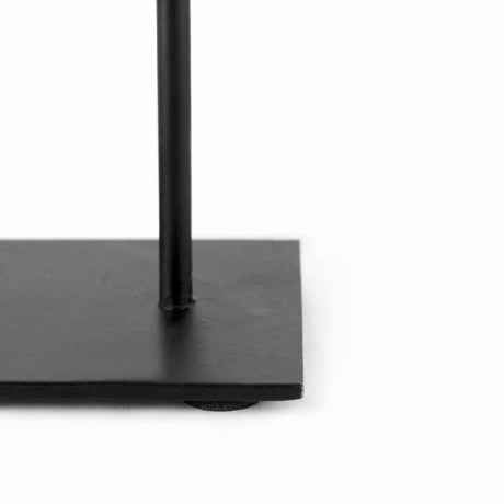 Micra 9.1L x 2.6W x 10.9H Matte Black Metal Decorative Object on a Stand by Mercana at Eve Furniture