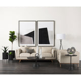 Micra 9.1L x 2.6W x 10.9H Matte Black Metal Decorative Object on a Stand by Mercana at Eve Furniture