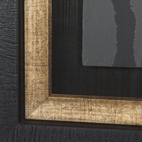 Midas Touch I by Barbara Fleming a Hand Embelished Textured Framed Art Print Matted under Glass by Mercana at Eve Furniture