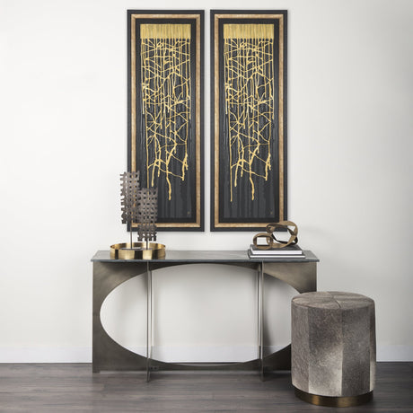 Midas Touch I by Barbara Fleming a Hand Embelished Textured Framed Art Print Matted under Glass by Mercana at Eve Furniture