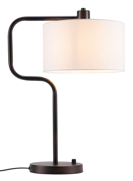 Middlemist White Table Lamp by Zuomod at Eve Furniture