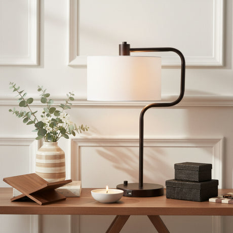 Middlemist White Table Lamp by Zuomod at Eve Furniture