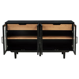 Middleton Black 4-Door Sideboard with Dual Drawers by Coaster at Eve Furniture