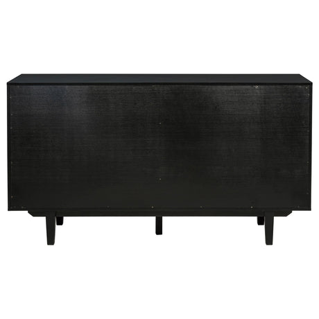 Middleton Black 4-Door Sideboard with Dual Drawers by Coaster at Eve Furniture