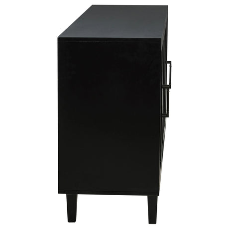 Middleton Black 4-Door Sideboard with Dual Drawers by Coaster at Eve Furniture