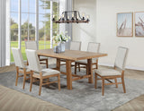 Middleton Brown and Beige 7-Piece Extension Leaf Dining Room Set by Coaster at Eve Furniture