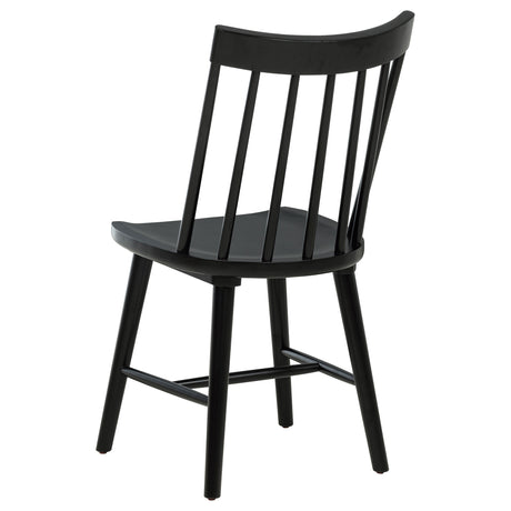 Middleton Brown and Black 7-Piece Extension Leaf Dining Room Set by Coaster at Eve Furniture