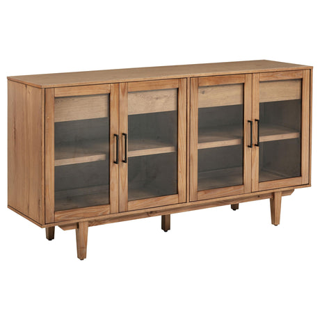 Middleton Natural 4-Door Sideboard with Dual Drawers by Coaster at Eve Furniture