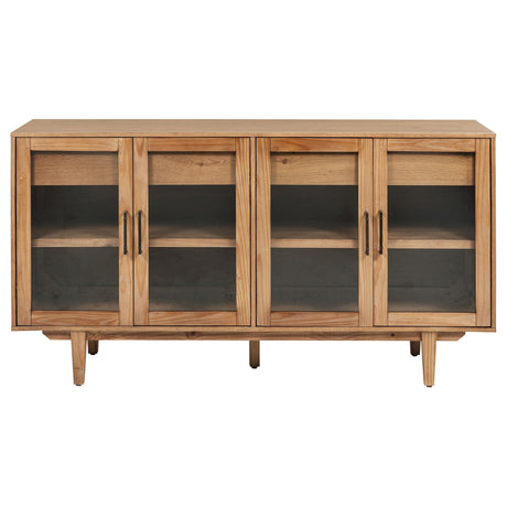 Middleton Natural 4-Door Sideboard with Dual Drawers by Coaster at Eve Furniture