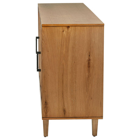 Middleton Natural 4-Door Sideboard with Dual Drawers by Coaster at Eve Furniture